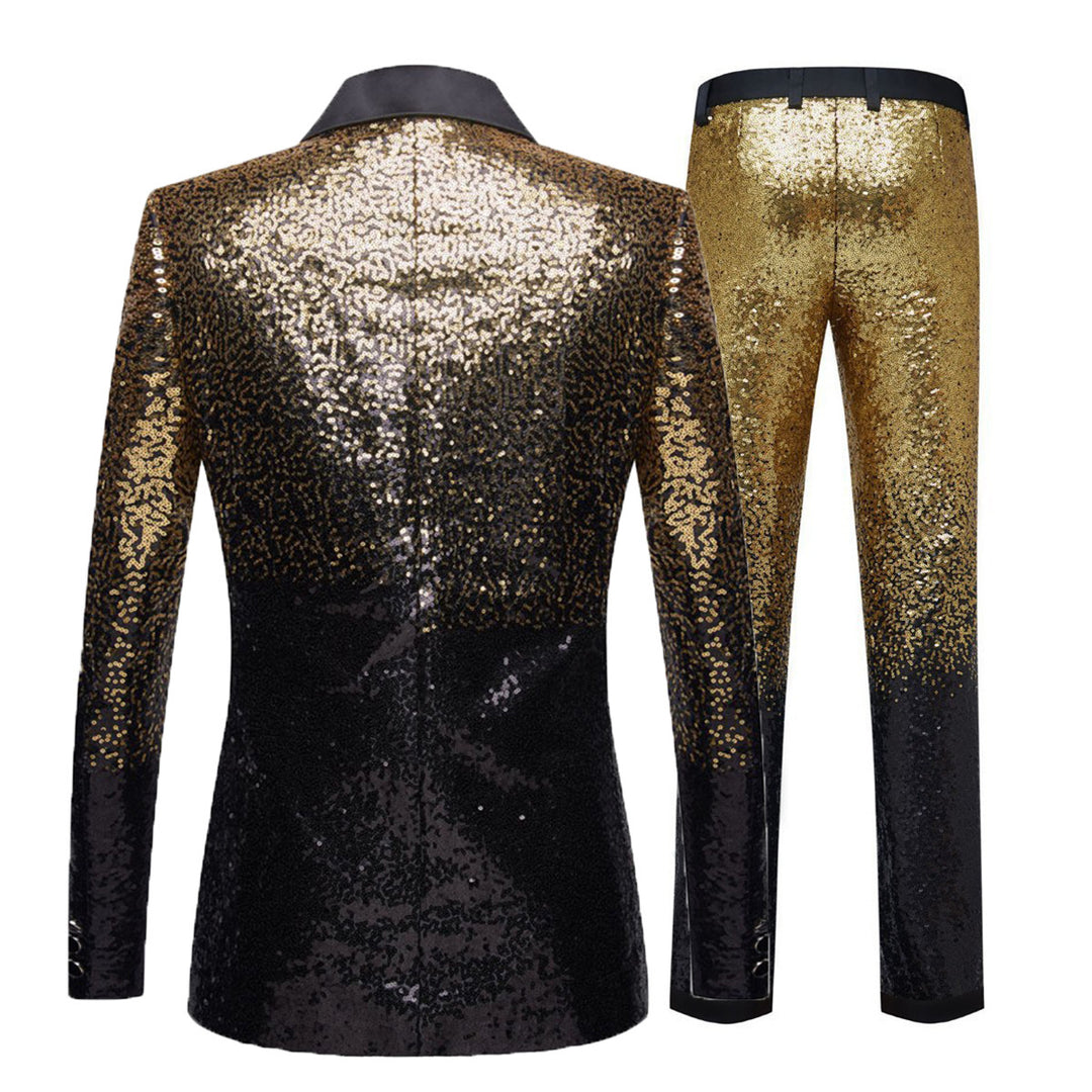 Herren Glitzernder Paillettenanzug mit elegantem Schnitt und schimmerndem Design Aliams