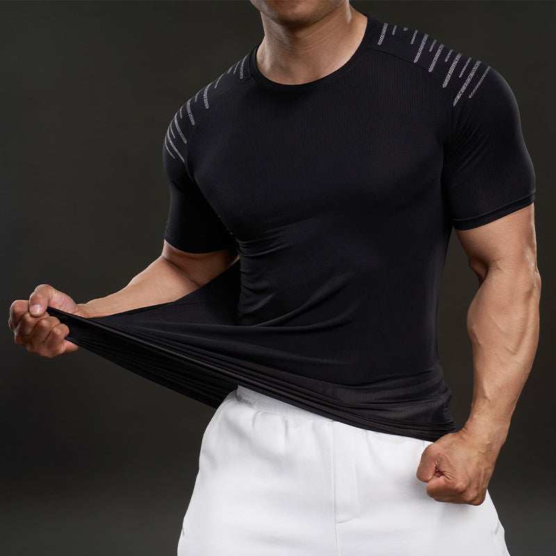 Herren Funktionales Fitness-T-Shirt mit innovativen Belüftungszonen Aliams