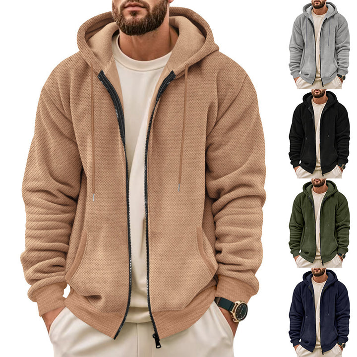 Herren Kapuzenpullover mit innovativem Material und praktischen Taschen Aliams