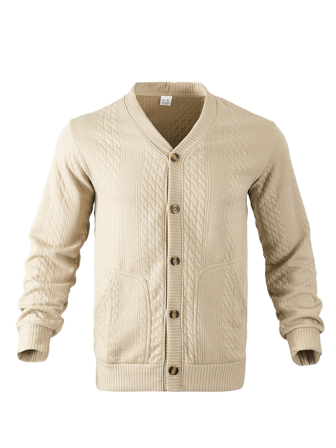 Herren Strickjacke mit modernen Details und praktischen Taschen Aliams