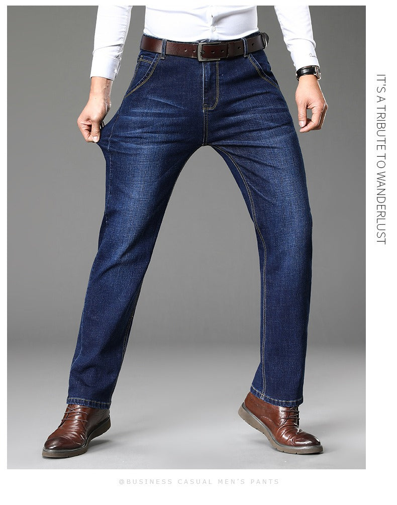 Herren klassische Jeans im lässigen Business-Stil mit besonders bequemer Passform Aliams