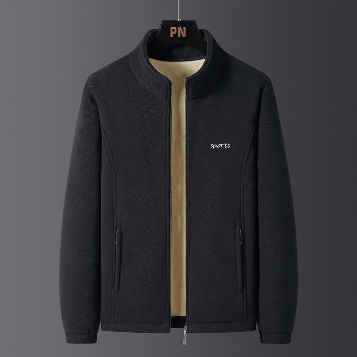 Herren Fleecejacke mit kuscheligem Innenfutter Aliams