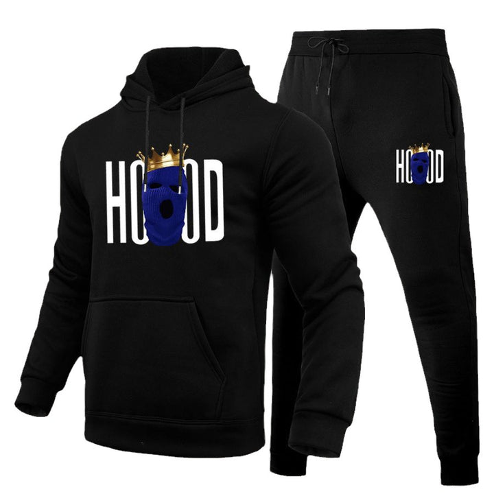 Herren Hoodie und Jogginghose Set mit auffälligem Grafikdesign Aliams