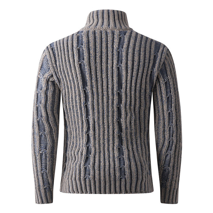 Herren gestreifter Strickpullover Aliams