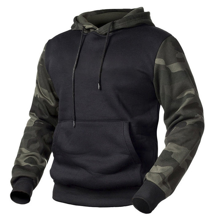 Herren Kapuzenpullover mit modernem Camouflage-Design und praktischen Taschen Aliams
