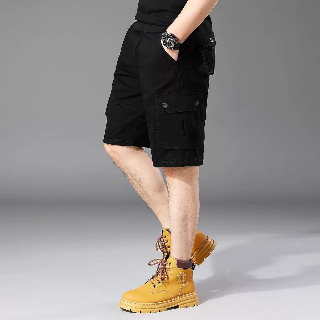 Herren Cargo-Shorts mit einer Vielzahl von praktischen Taschen und verstellbarem Bund Aliams