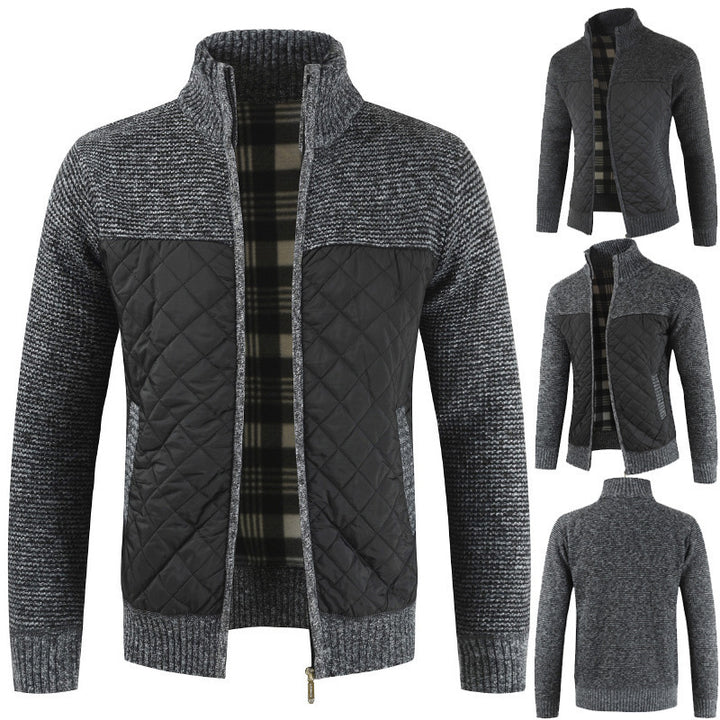 Herren modische Hybridjacke mit strukturiertem Obermaterial Aliams