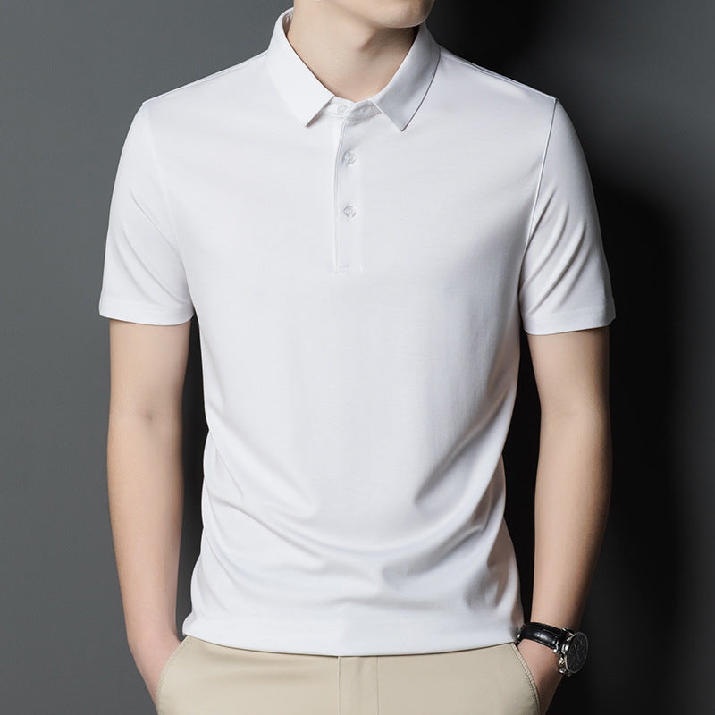 Herren hochwertiges Kurzarm-Polohemd aus atmungsaktiver Baumwolle Aliams
