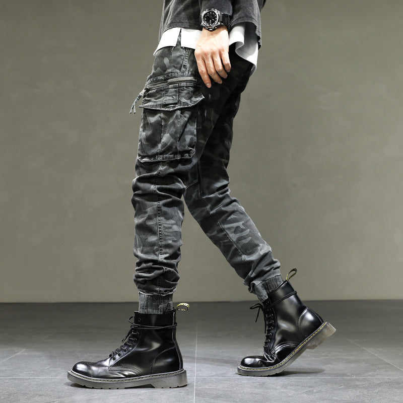 Herren Cargohose mit praktischen Taschen und elastischem Bündchen Aliams