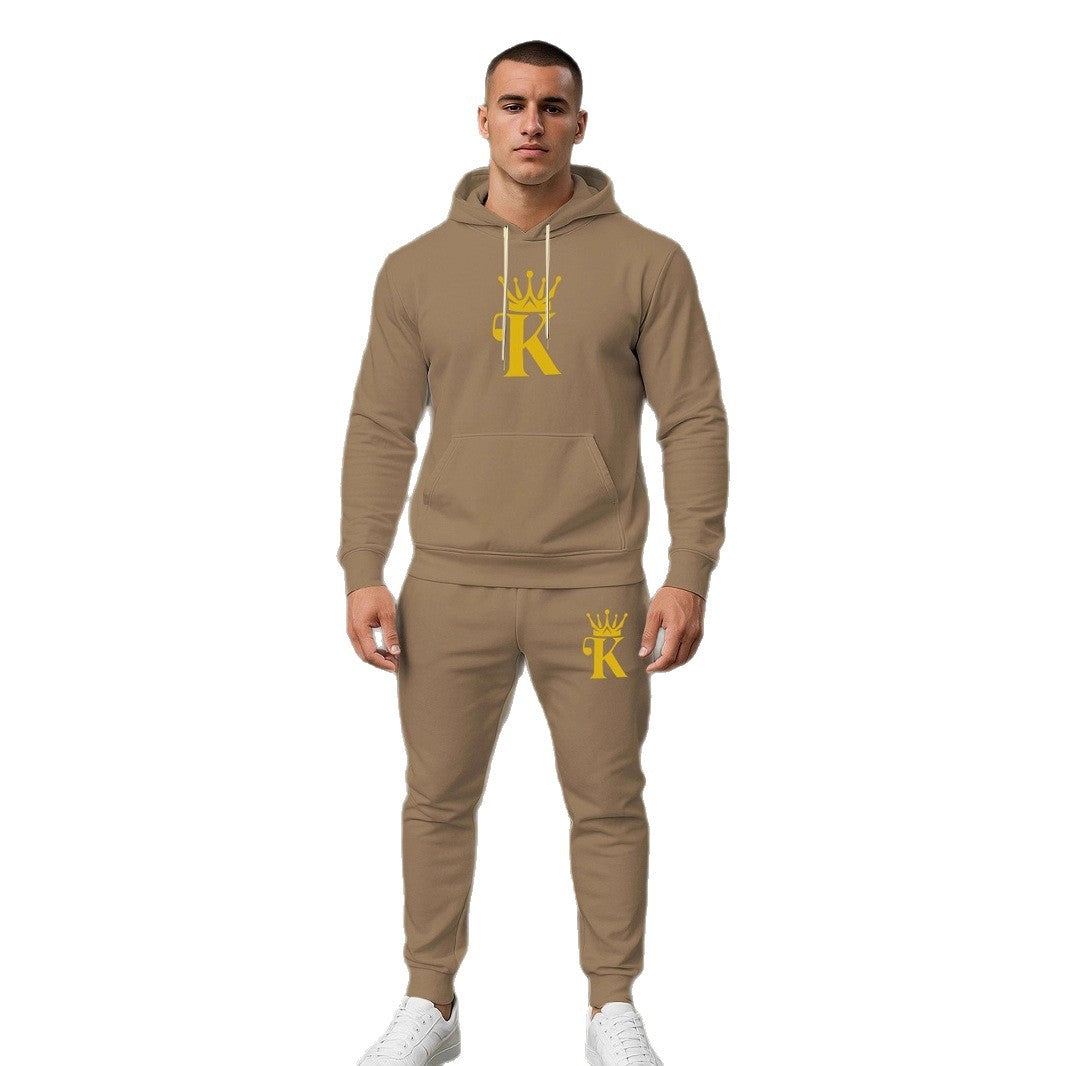 Herren bequemer Hoodie und Jogginghose Set Aliams