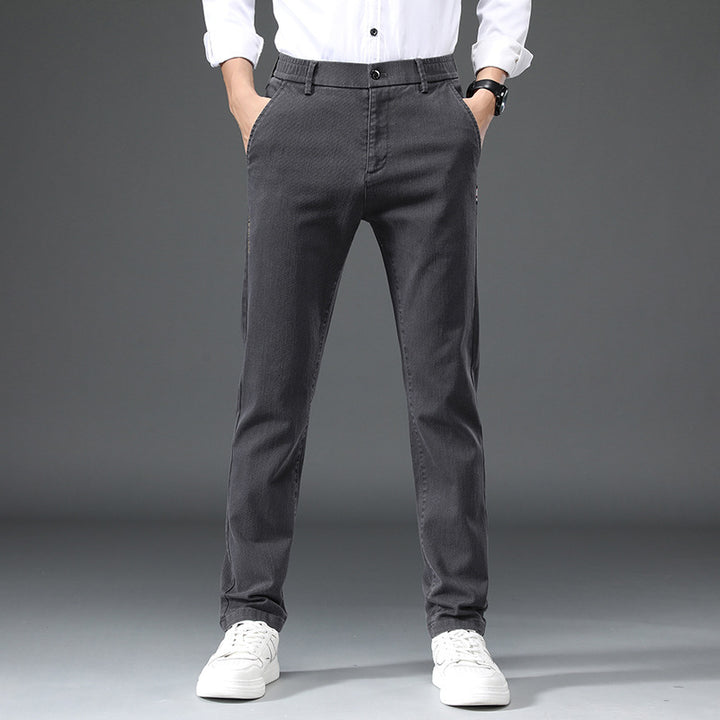 Herren elegante Slim-Fit Freizeithose Aliams