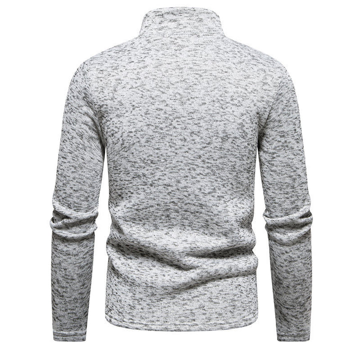 Herren Fleecejacke mit hoher Stehkragen und durchgehendem Reißverschluss Aliams