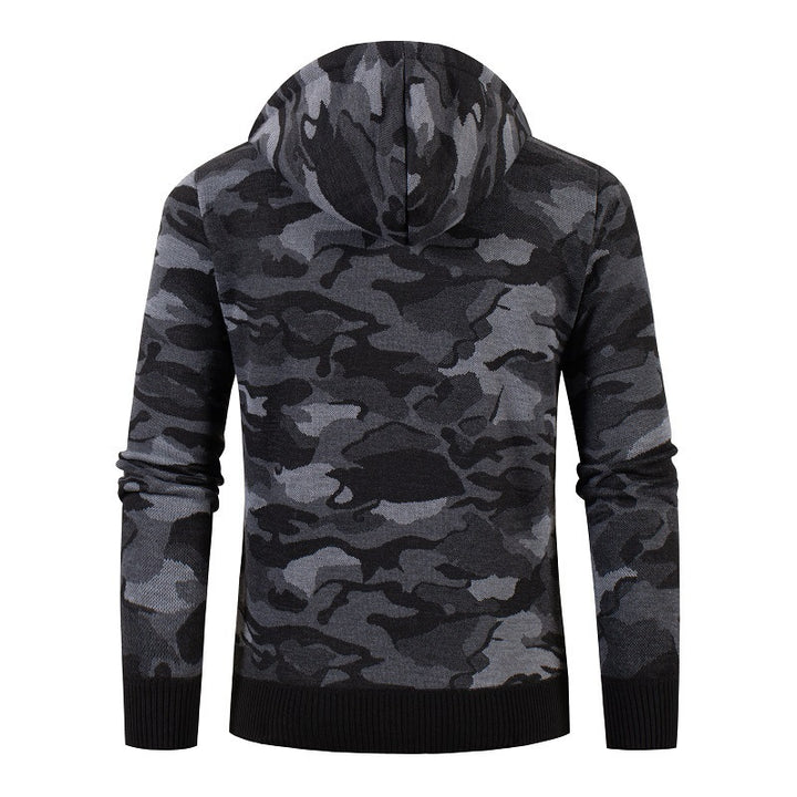 Herren Kapuzenjacke mit warmem Innenfutter und praktischen Reißverschlusstaschen Aliams