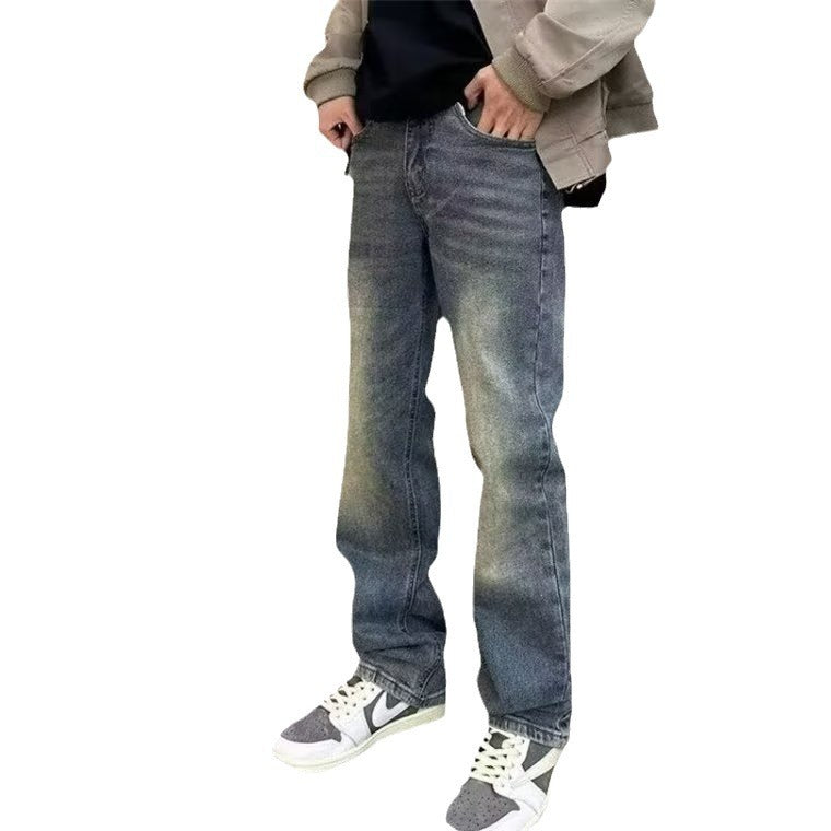 Herren High-Waist Jeans im Used-Look mit lässiger Passform Aliams