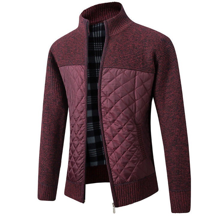 Herren modische Hybridjacke mit strukturiertem Obermaterial Aliams