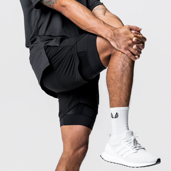 Herren Sportliche Hybrid-Shorts mit Innenfutter Aliams