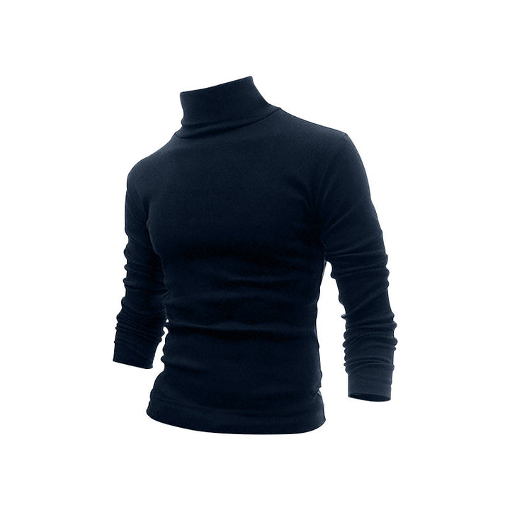 Herren Komfortabler Rollkragenpullover aus atmungsaktiver Baumwolle Aliams