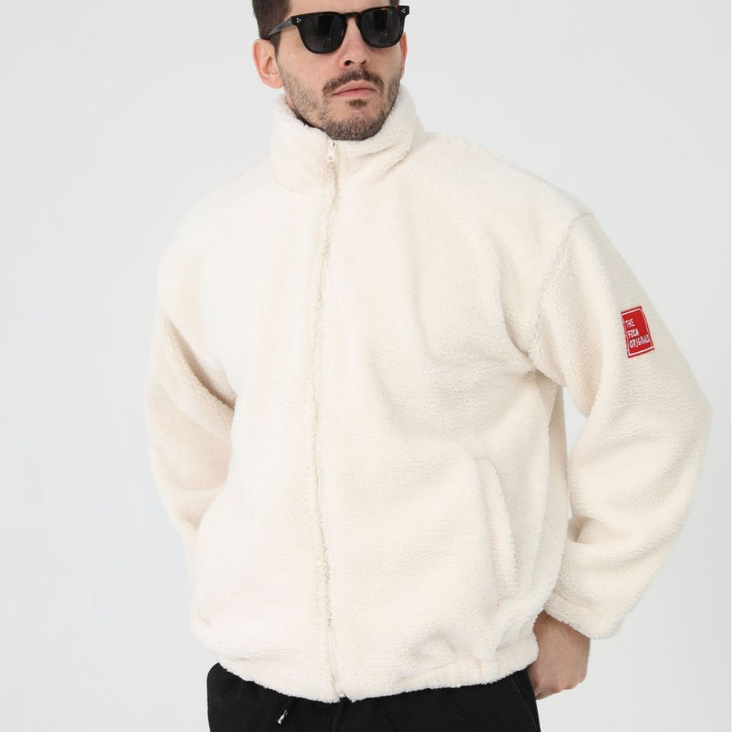 Herren Fleecejacke mit Stehkragen und praktischen Taschen Aliams