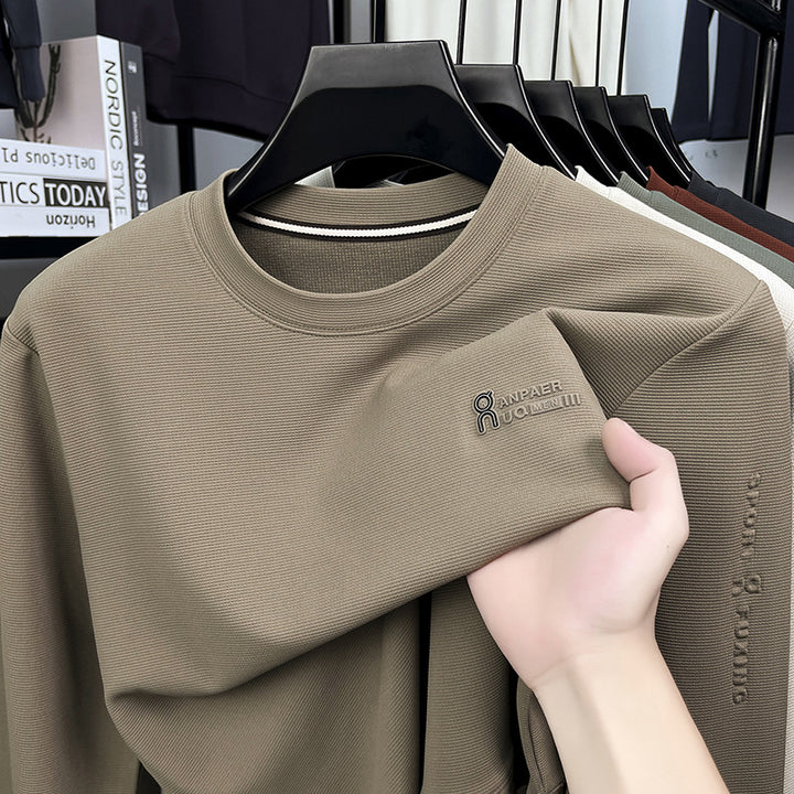 Herren Sport Sweatshirt mit strukturiertem Gewebe und modernem Rundhalsausschnitt Aliams