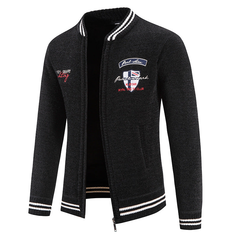 Herren sportliche Strickjacke mit vielseitigem Design Aliams