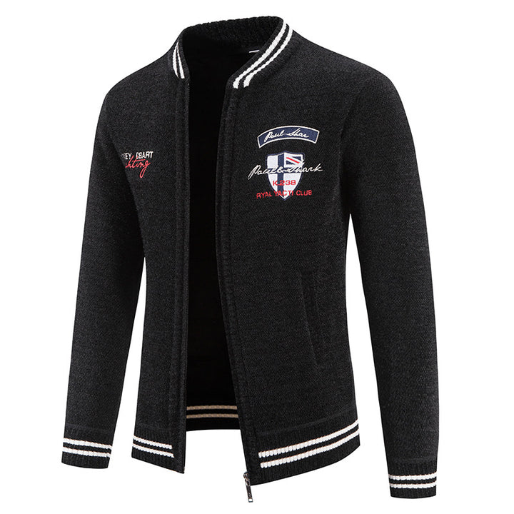 Herren sportliche Strickjacke mit vielseitigem Design Aliams