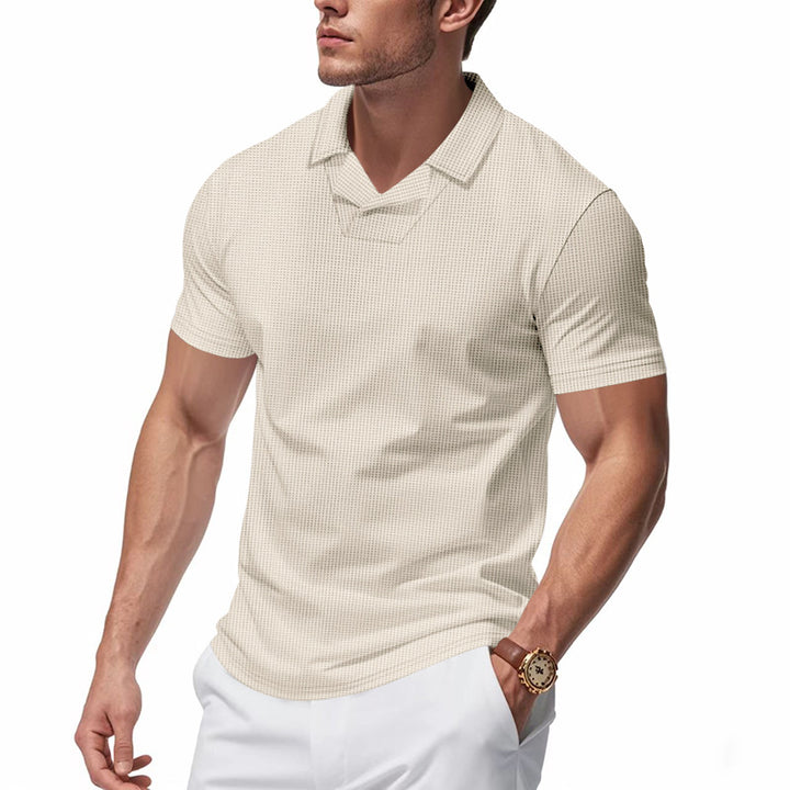 Herren Kurzarm Poloshirt mit strukturiertem Design Aliams