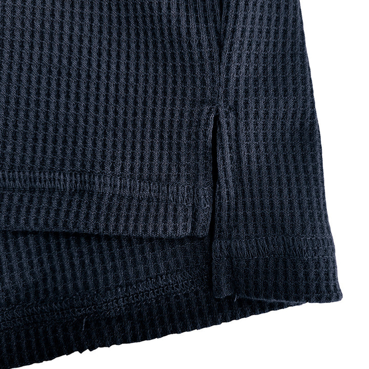 Herren figurbetontes Langarmshirt aus atmungsaktiver Baumwolle Aliams