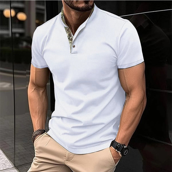 Herren Kurzarm Poloshirt mit hochwertigem Kragen Aliams