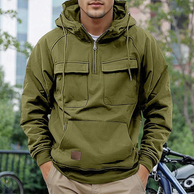 Herren funktioneller Anorak mit praktischen Taschen Aliams