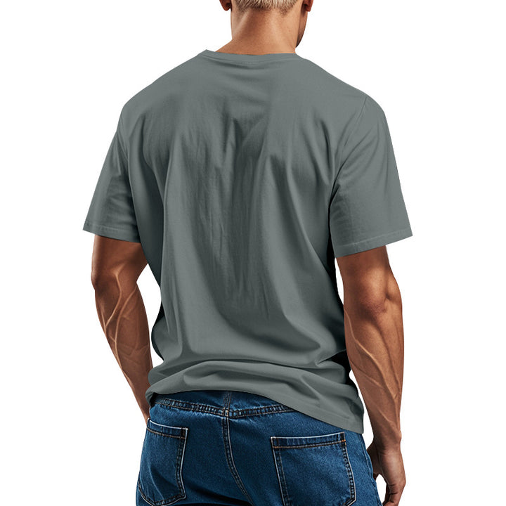 Herren Baumwolle T-Shirt mit modernem Schnitt Aliams