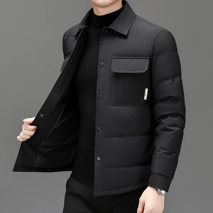 Herren isolierte Steppjacke mit praktischen Taschen Aliams