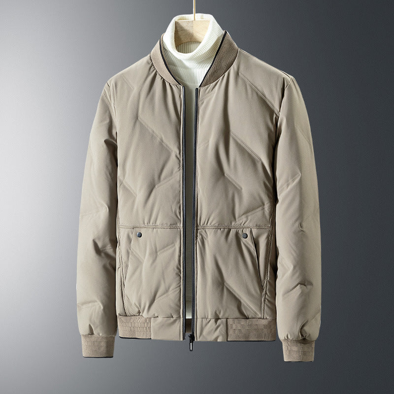 Herren Steppjacke mit elastischen Bündchen und praktischen Reißverschlusstaschen Aliams