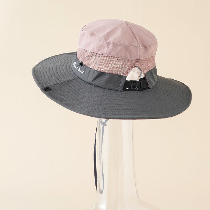 Damen Sonnenschutz-Hut mit Verstellbarem Kinnband und Atmungsaktiver Netzstruktur Aliams