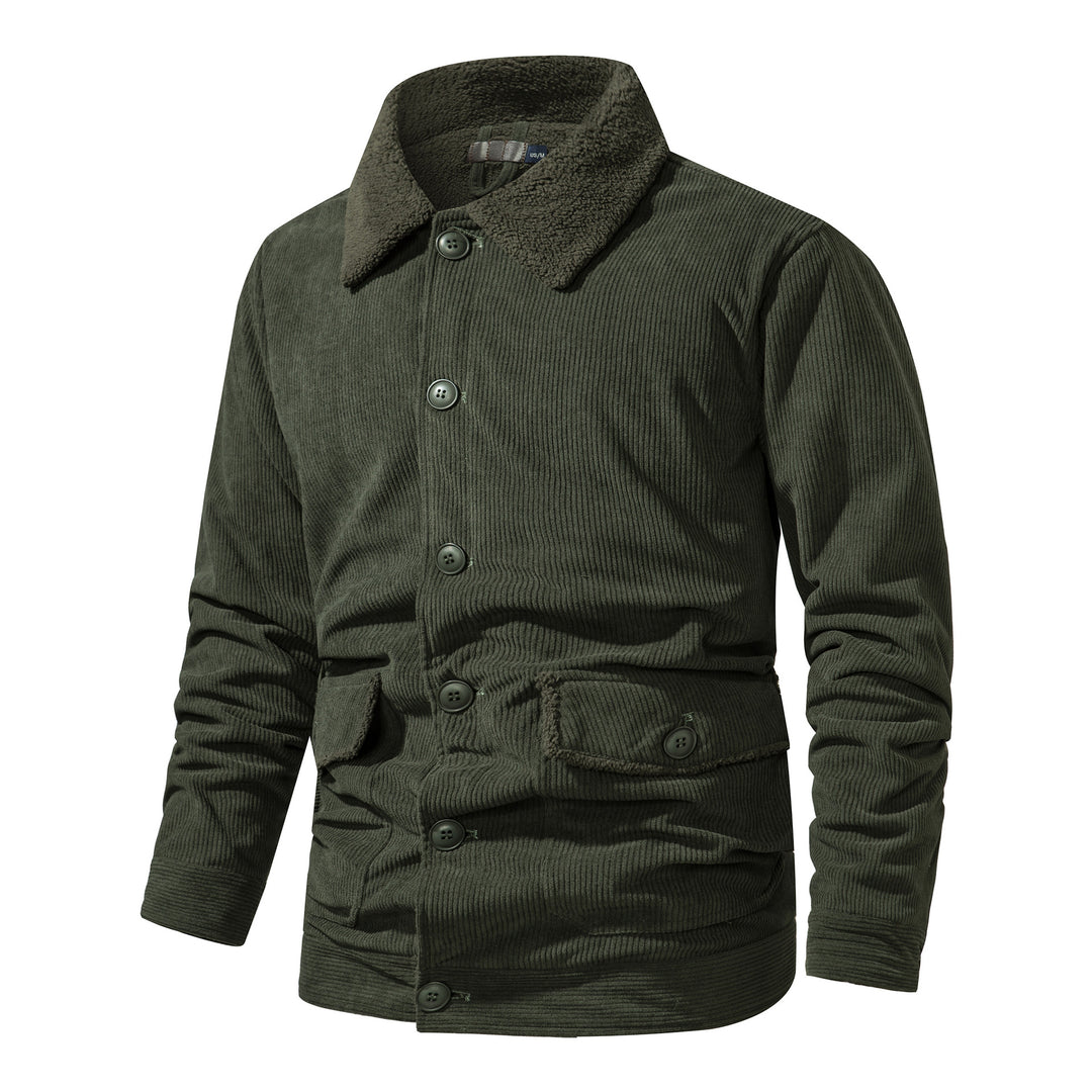 Herren Cord-Jacke mit bequemem Teddyfutter Aliams