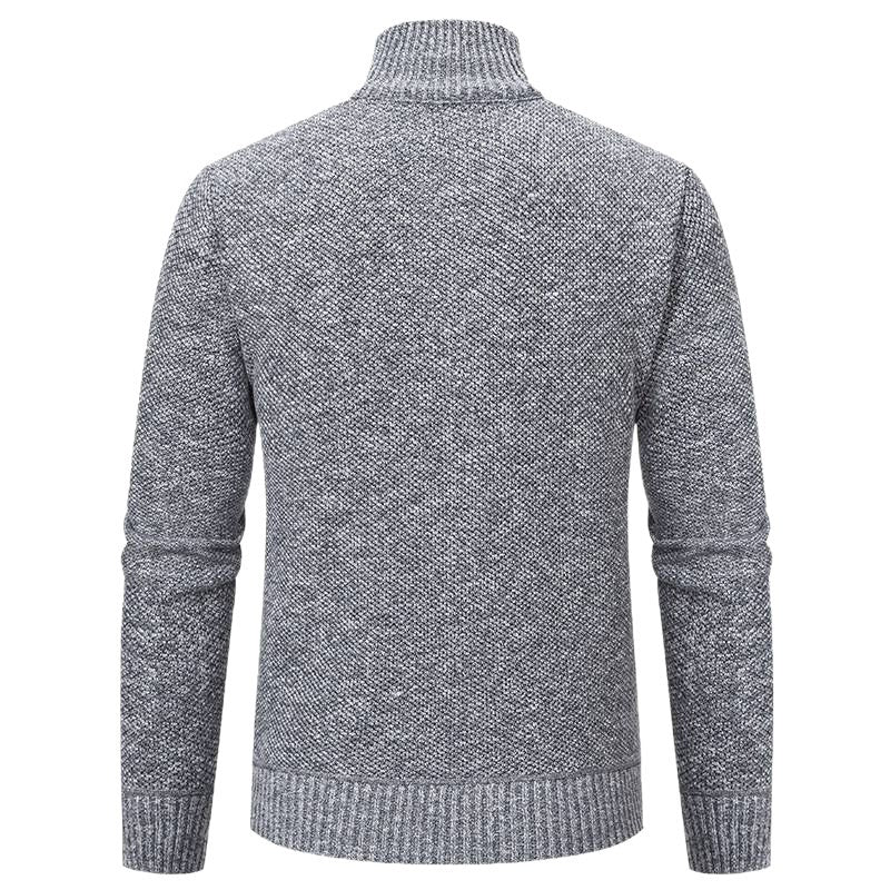 Herren stylische Steppjacke mit strukturiertem Obermaterial und hohem Kragen Aliams