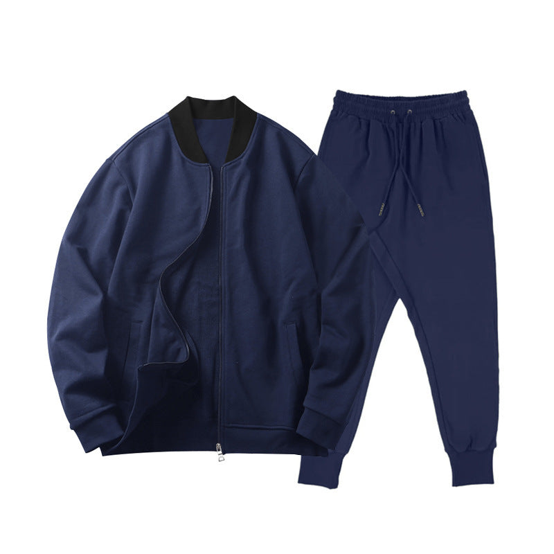Herren sportliches Freizeit-Set mit weichem Fleece-Material und praktischer Kapuze Aliams