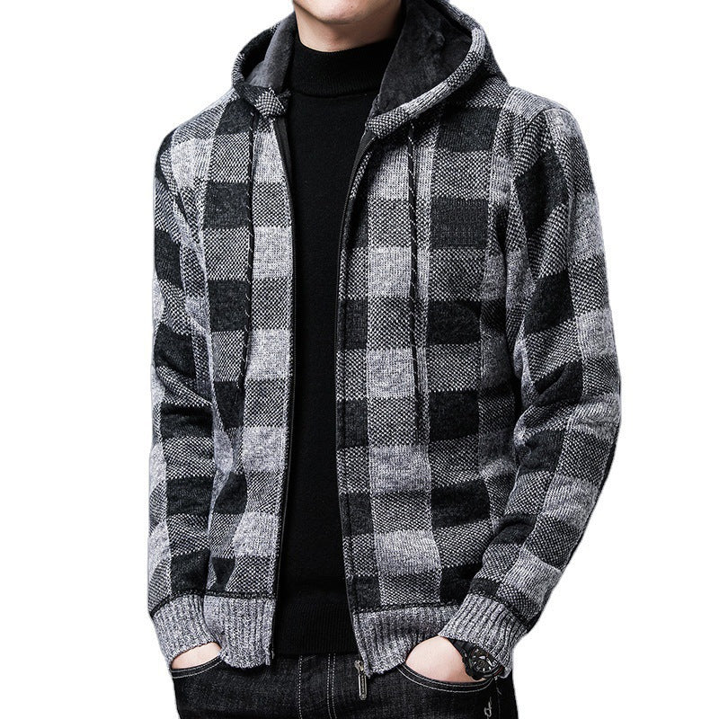 Herren Hooded Strickjacke Aliams