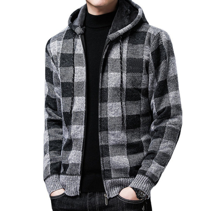 Herren Hooded Strickjacke Aliams