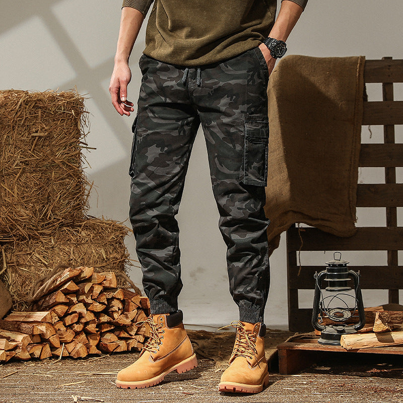 Herren cargo Jogginghose mit praktischen Taschen und elastischem Bund Aliams