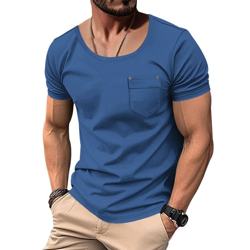 Herren Baumwolle T-Shirt mit modernem Schnitt Aliams