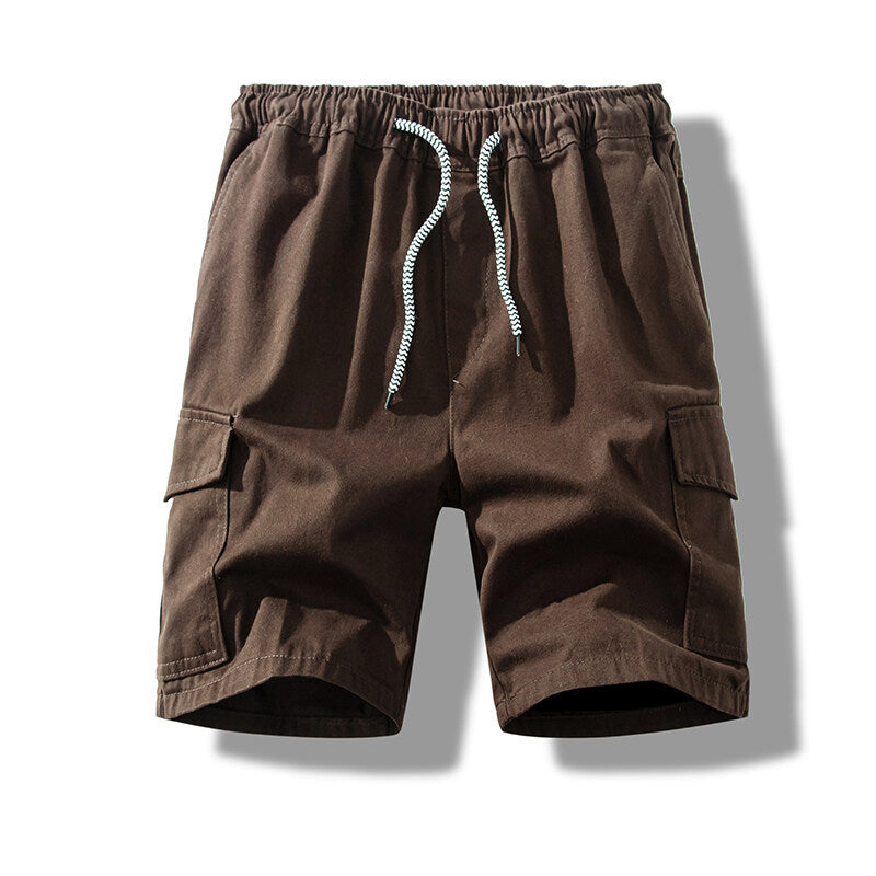 Herren Cargo-Shorts mit elastischem Bund und praktischen Seitentaschen Aliams