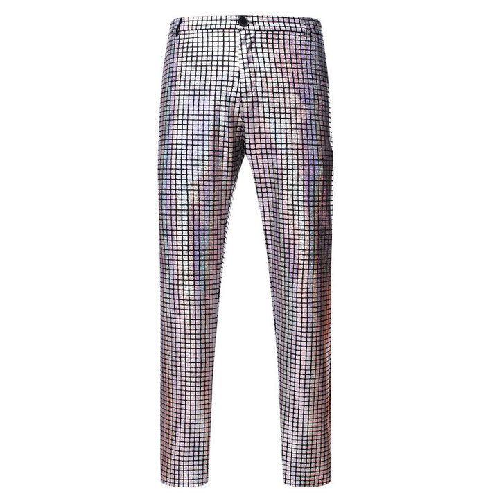 Herren Glamouröse Pailletten-Hose mit modernem Schnitt Aliams