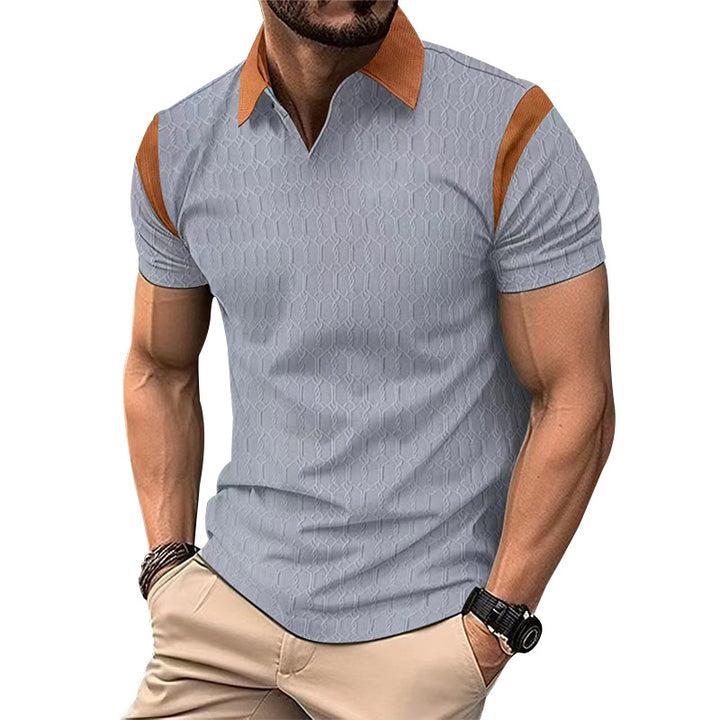 Herren Kurzarm Poloshirt mit strukturiertem Kragen und sportlichem Design Aliams