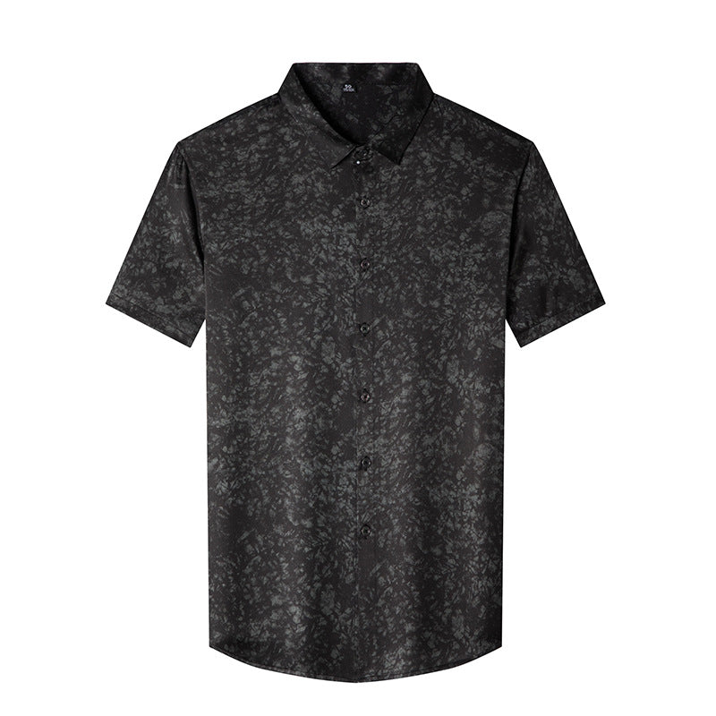 Herren Kurzarmhemd mit edlem Floral-Design und atmungsaktiven Eigenschaften Aliams