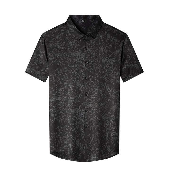 Herren Kurzarmhemd mit edlem Floral-Design und atmungsaktiven Eigenschaften Aliams