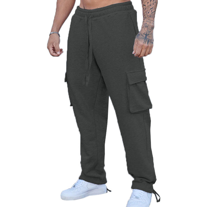 Herren Cargo-Jogginghose mit elastischem Bund und multifunktionalen Taschen Aliams 1754373381