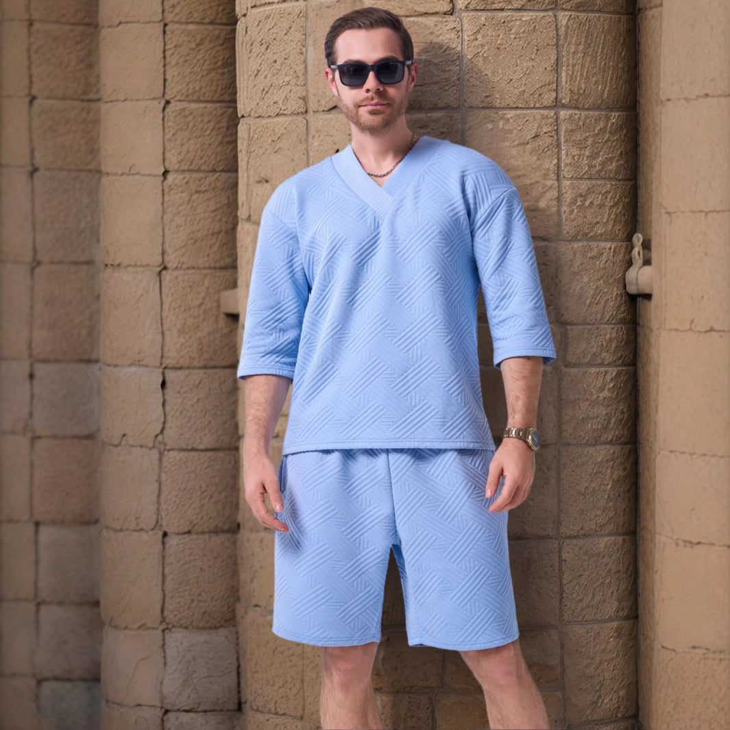 Herren Sportliches Oberteil und Shorts Aliams