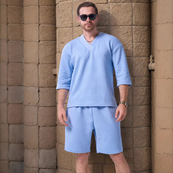 Herren Sportliches Oberteil und Shorts Aliams