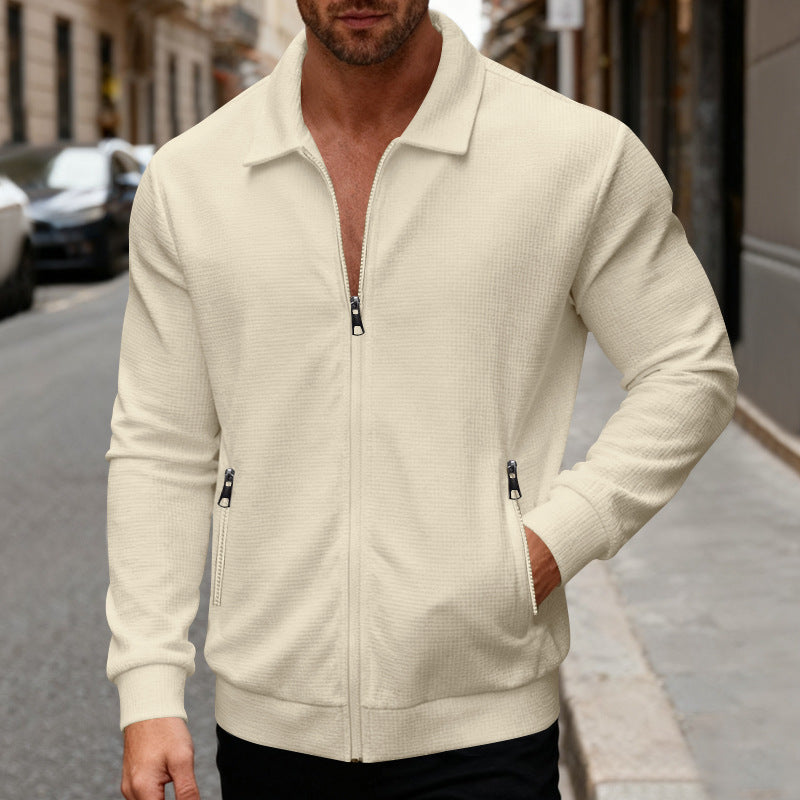 Herren Sportjacke mit innovativem Stehkragen und praktischen Reißverschlusstaschen Aliams