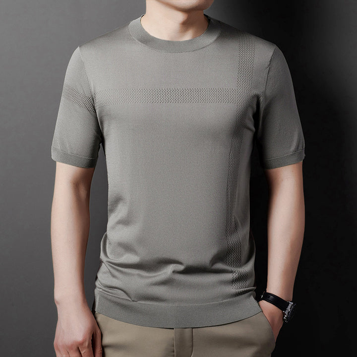 Herren sportliches T-Shirt mit atmungsaktiven Netzpaneelen Aliams